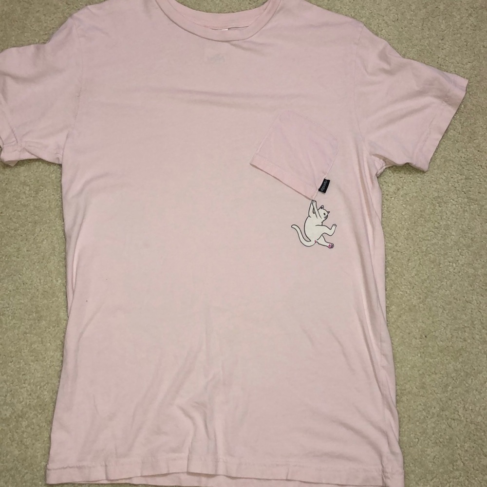 Ripndip falling cat pocket T-shirt